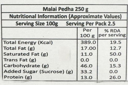 Premium Malai Peddha 250 Gms